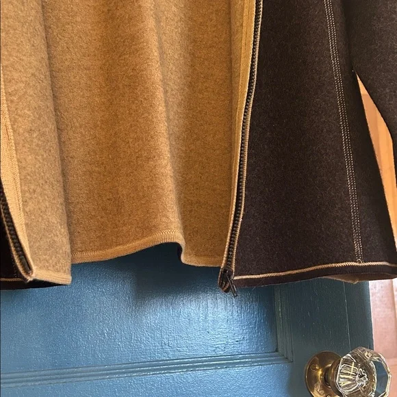 Women's Brown Wool Cardigan - Picture 7 of 9